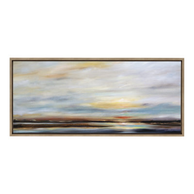 «Carolina Sunset» par Mary Sparrow, reproduction d'art sur toile encadrée