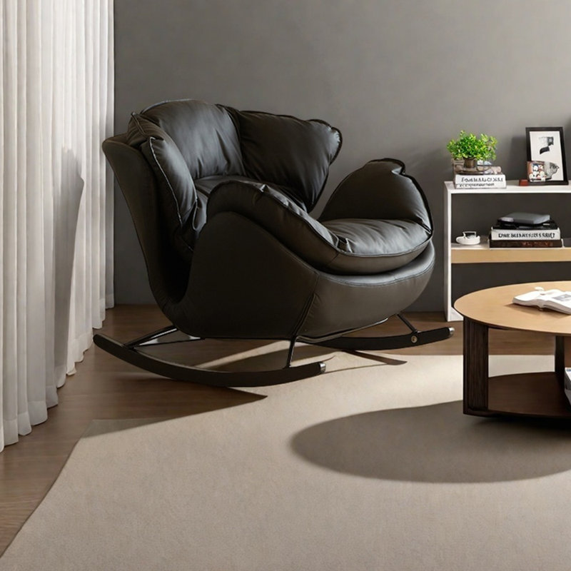 Chaise berçante ergonomique, Noir, noir, noir, noir, Noir, noir, noir, noir