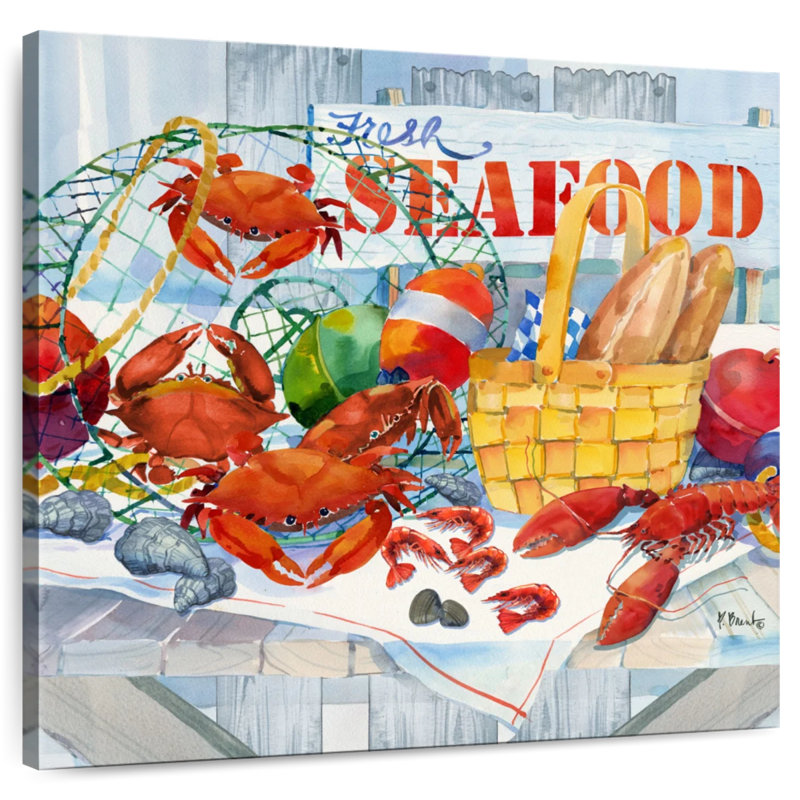 Brampt Seafood Galore, 20" H x 20" W