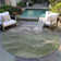 Machine Washable Indoor/Outdoor Cinead ACN1700 Green Rug