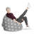 Fluffy Star Faux Fur Bean Bag Chair & Lounger-44946431