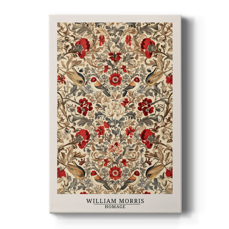 Wm Morris Series CLXII -Galerie enveloppée Cavas, H 12 po x l 8 po