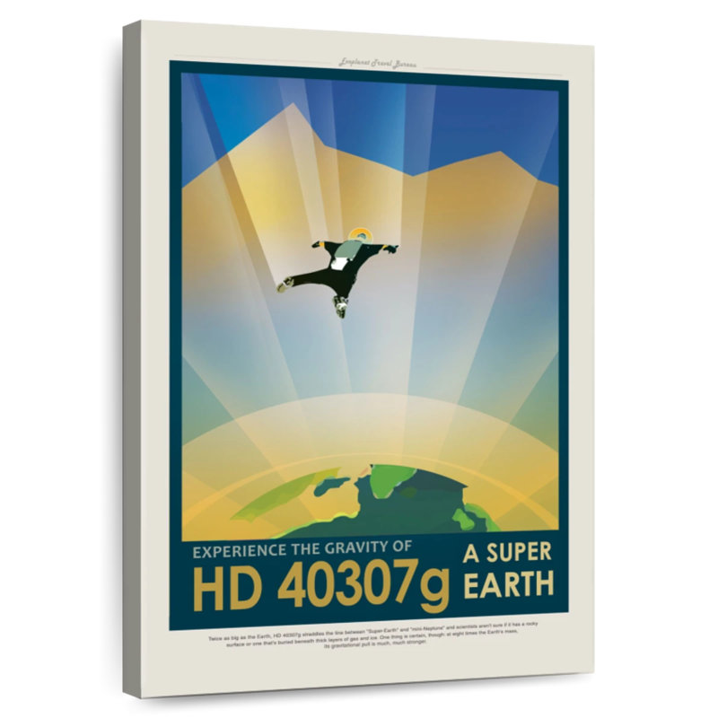 Super Earth Retro, 24" H x 16" W