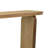 Console Table, Rounded Edge Top With Arch Legs, 55 Inch Brown Wood