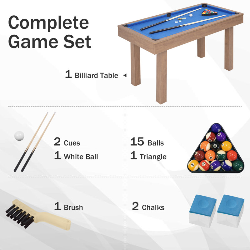 RayChee 48' Bumper Pool Table with Leg Levellers