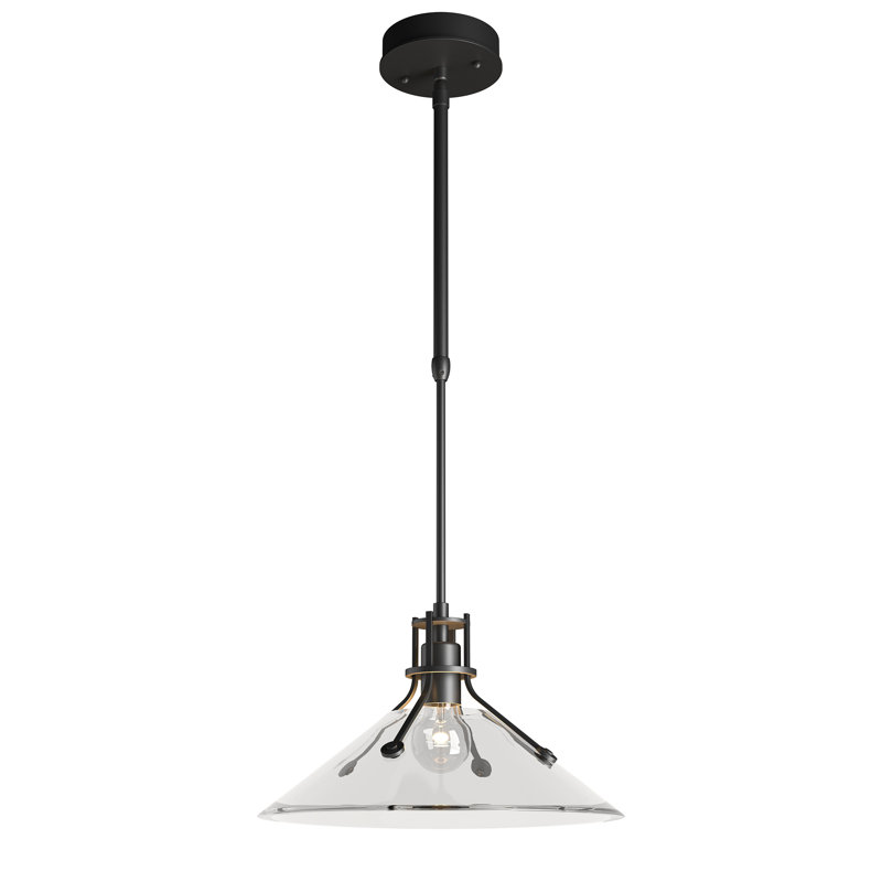 Henry Outdoor Pendant, Coastal Black, Clear Glass