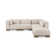 Beau DREAM MODULAR SECTIONAL PERFORMANCE FABRIC OATMEAL