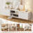 Modern TV Stand Entertainment Center with Storage Cabinets & Cable Management, for TVs up to 75'', for Living Room-1293243617