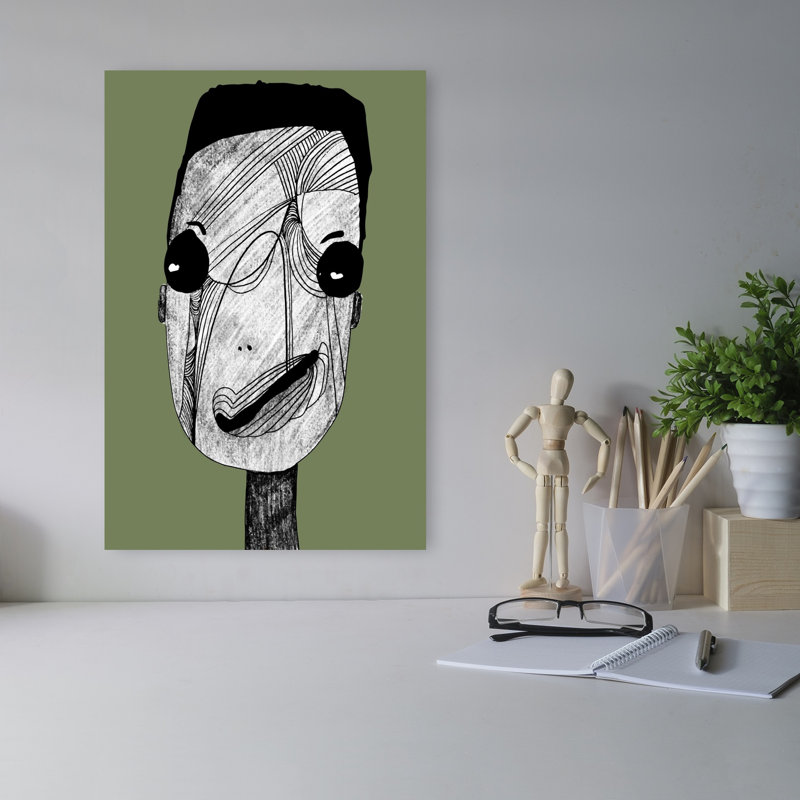 Art mural moderne abstrait à caractère excentrique, H 18 po x l 12 po