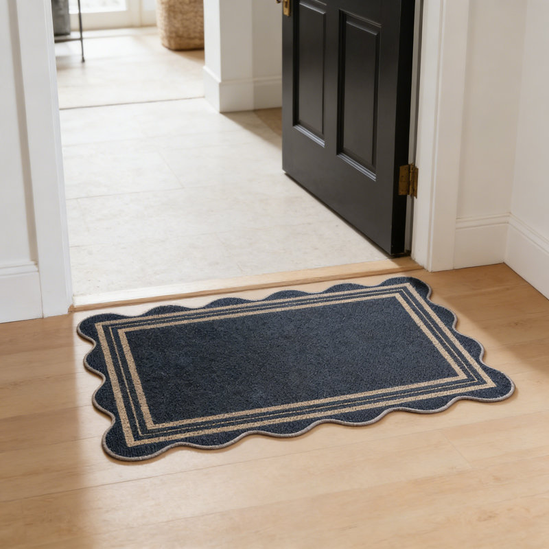 Tapis d'entrée antidérapant et lavable pour porte d'entrée, l 24 po x L 36 po