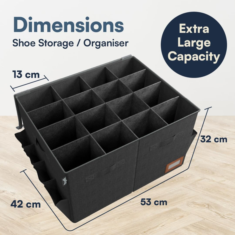 16 Pair Shoe Storage Box