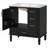 Durable Ceramic Basin Vanity with Solid Wood Frame, Ample Storage, and Easy-Clean Design for Modern Bathrooms