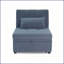 Canapé-lit convertible en tissu Sherpa doux, dossier à 3 positions pour les petits espaces | Sans accoudoirs | Sherpa | Gris