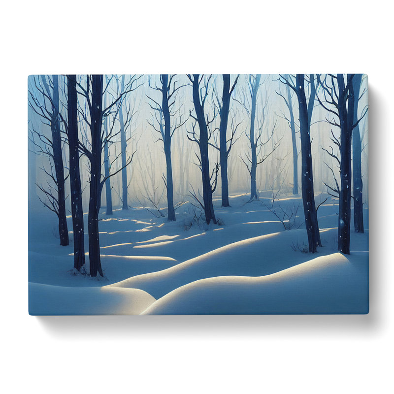Winter Forest Painting Vol.5 - Wrapped Canvas, 50cm H x 76cm W x 3cm D