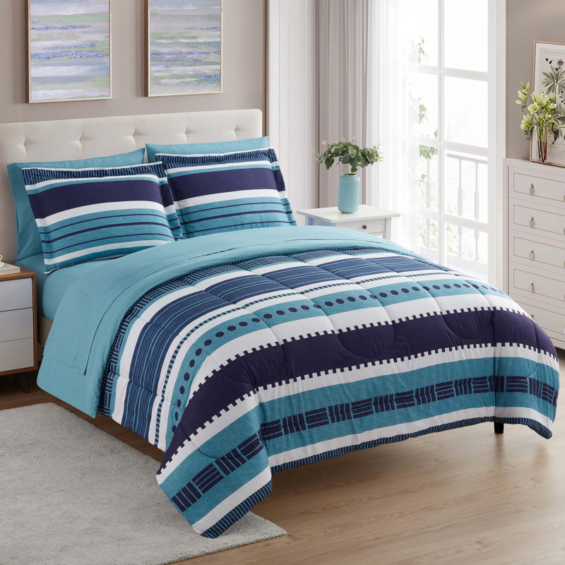 Marino Twin Reversible Down Alternative Microfiber Bed Set