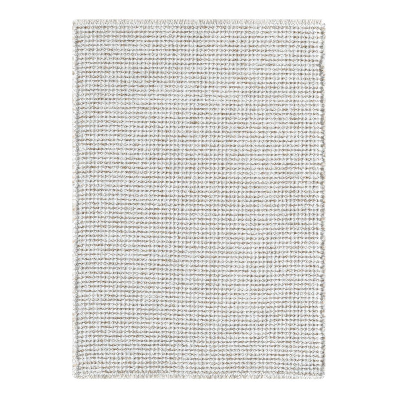Two Tone Fringed Area Rug, Rectangle 2' x 3'