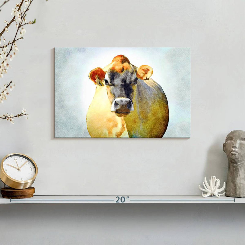 Grumpy Cow, 8" H x 12" W