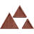 Triangle Accent Shelf with Adjustable Shelves-506784842