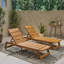 Chaise longue de patio en bois-377488682