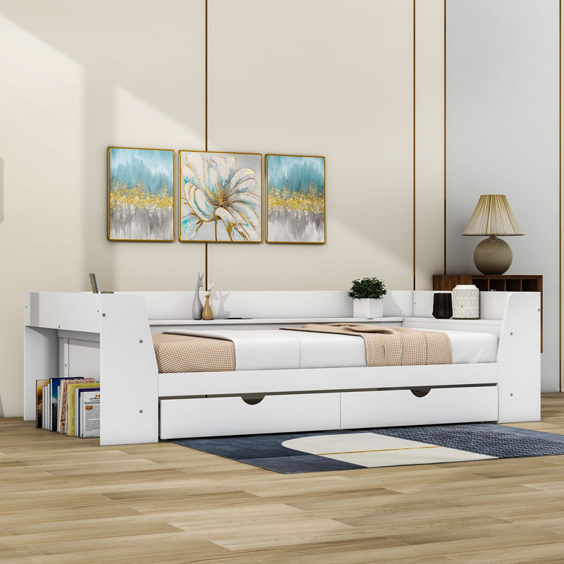 Lit de jour simple Giorgina, Blanc