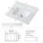 31"X22"Bathroom Vanity Top,Sintered Stone Carra White Barthroom Vanity Sink Tops With Rectangular Undermount Ceramic Sink ( only Bathroom Vanity Top ) -153695358