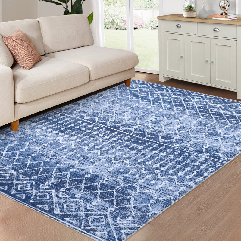 Tapis d'intérieur moderne à motif géométrique marocain Soft Boho, Rectangle 9 pi x 12 pi