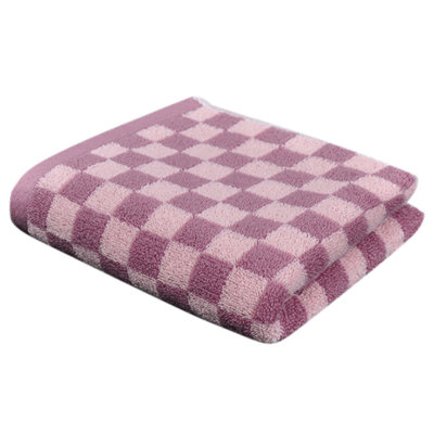 Checkered Cotton Hand Towels 1pc - Soft, Absorbent, and Decorative Checkered Design for Bathroom, Kitchen, Gym, and Spa - 13 x 29 Inches for Any Occasion