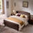 Velvet Upholstered  Bed  with Wingback Headboard-1987845051