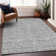 Premium Machine Washable Prisco Silver Rug