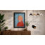 Profile in Red Modern - Framed Print-191691453-191691454