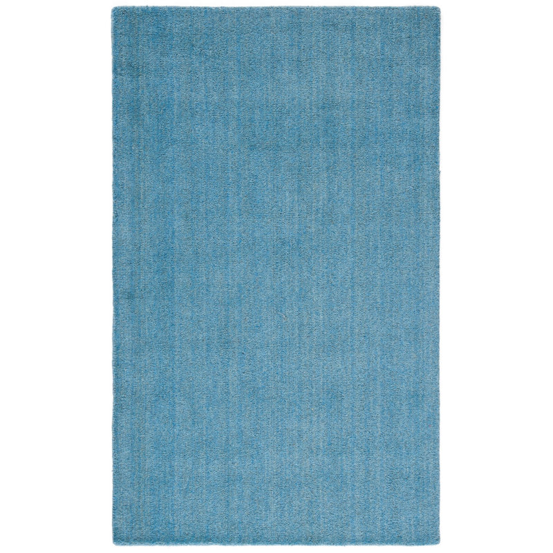 Moreau Hand Tufted Wool Solid Color Rug, Rectangle 5' x 8'