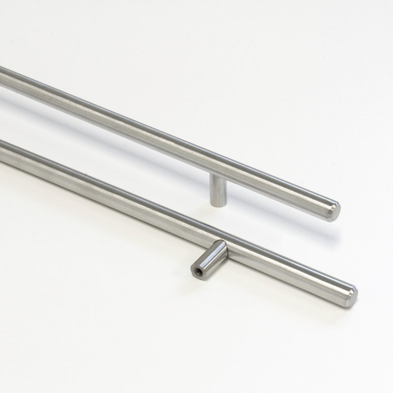 Bar Pull, Brushed Stainless Steel, 6 5/16"