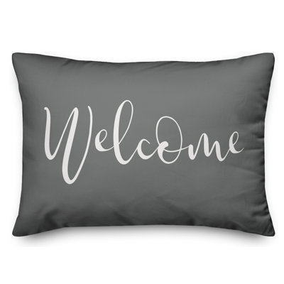  Housse et insert pour oreiller rectangulaire Welcome