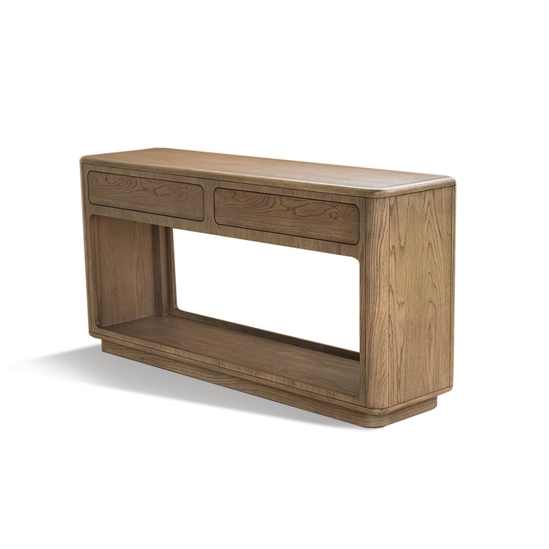 Emil 2-Drawer Driftwood Oak Console Table