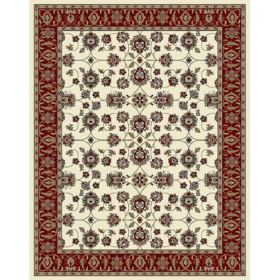 Tapis ivoire en laine Falkner