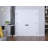 Newton Solid Core Primed Double Prehung French Door with Catch Ball and Satin Nickel Hinges-91296489