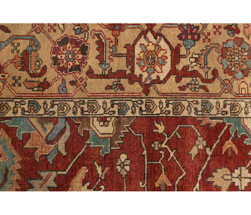 Antique Weave Serapi Wool Oriental Area Rug, Rectangle 10' x 14'