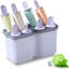 Moules à glaçons, moules à glaçons 8 pièces, moules à crème glacée réutilisables pour enfants, moules à glaçons faits maison de nombreuses formes, machine à glaçons, sans BPA (8 cavités - mauve)