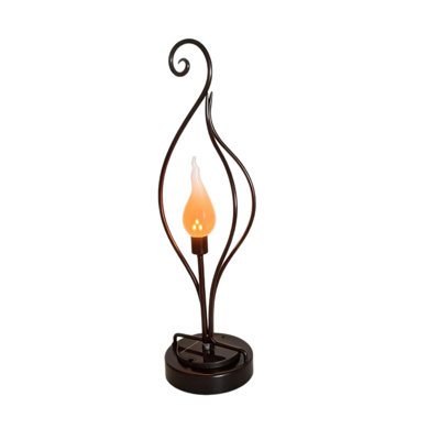 Night Light Solar Flame Lights Garden Decorative Lamps Sensor Metal Lights Outdoor Yard Landscapes Lights Flame Ambience Lights
