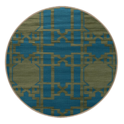 Tapis brun treillis lavable à la machine