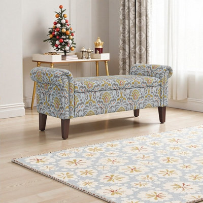 Banc de rangement avec repose-pieds Conrad