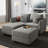Manusite Convertible Modular Sectional Couch With Reversible Storage Chaise-780328989