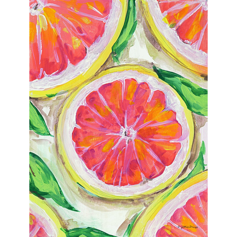 «Orange sanglant» par Jessica Mingo - reproduction d'art sur toile tendue, H 48 po x l 36 po