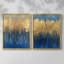ABSTRACT Series III - Reproduction encadrée de qualité supérieure - prêt à être accroché - aucun clou requis - aucun clou requis-1970782394-1970782392