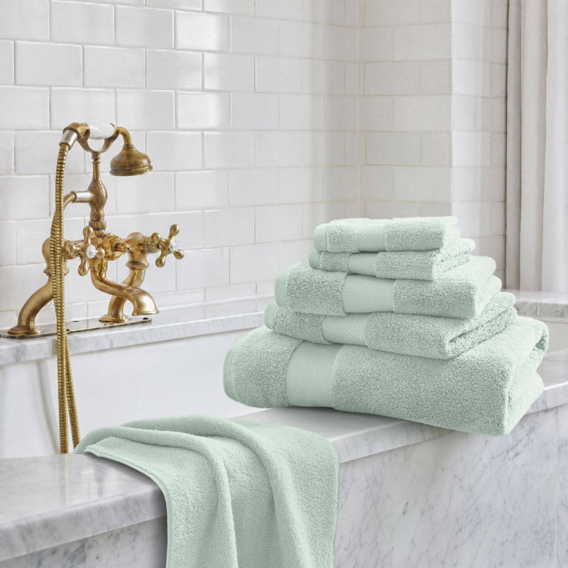 Ensemble de serviettes surdimensionnées 100% coton Turkish, Écume de mer, Ensemble de serviettes 6 pièces