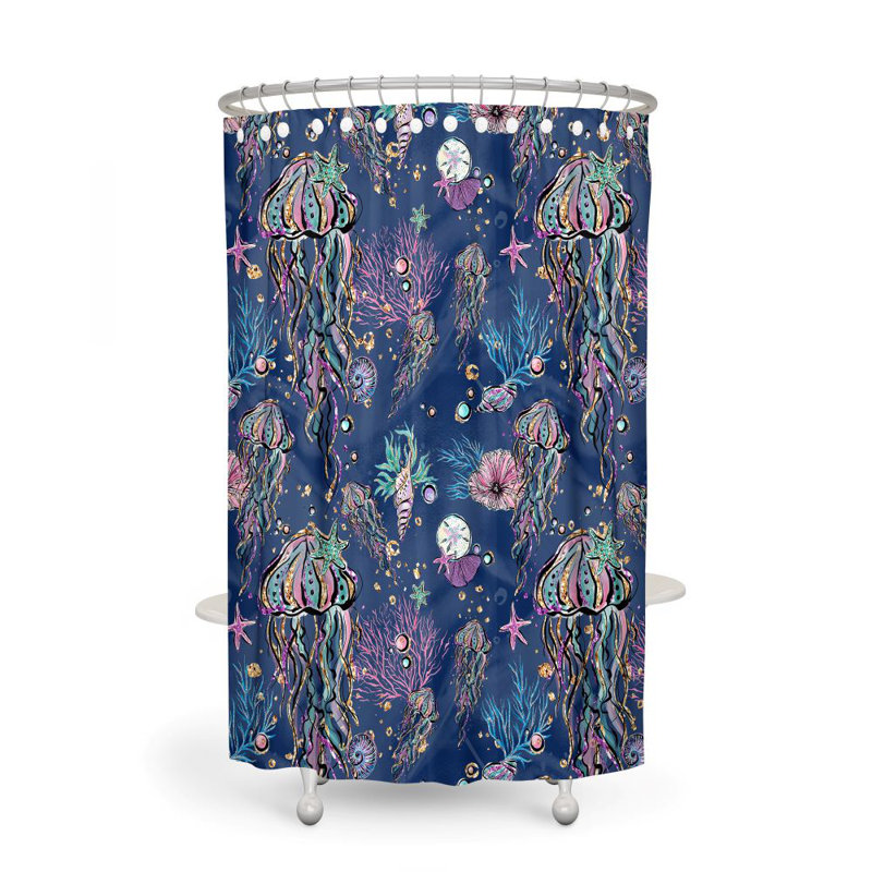 Mallen Shower Curtain, 72" H x 70" W