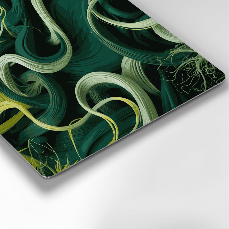 «Biomorphic Abstraction 42», art mural en métal vert, H 12 po x l 12 po