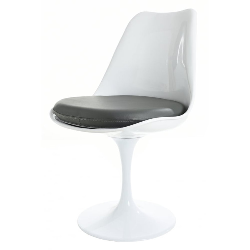 Pollard 119.38cm H Polyurethane Upholstered Side Chair, Grey