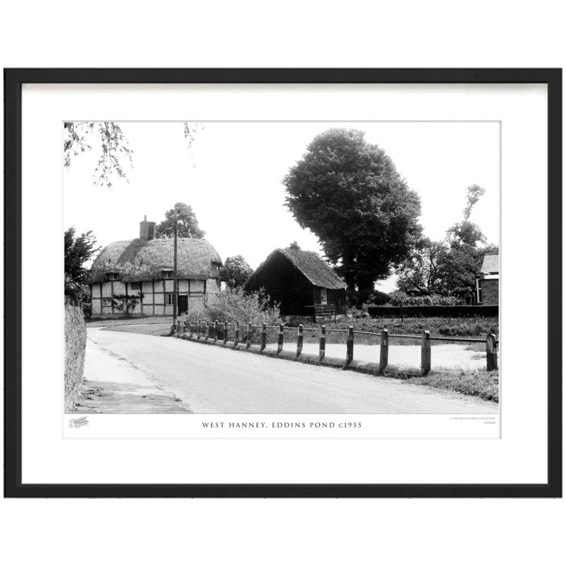 West Hanney, Eddins Pond C1955 by Francis Frith - Single Picture Frame Print, 45cm H x 60cm W x 2.3cm D