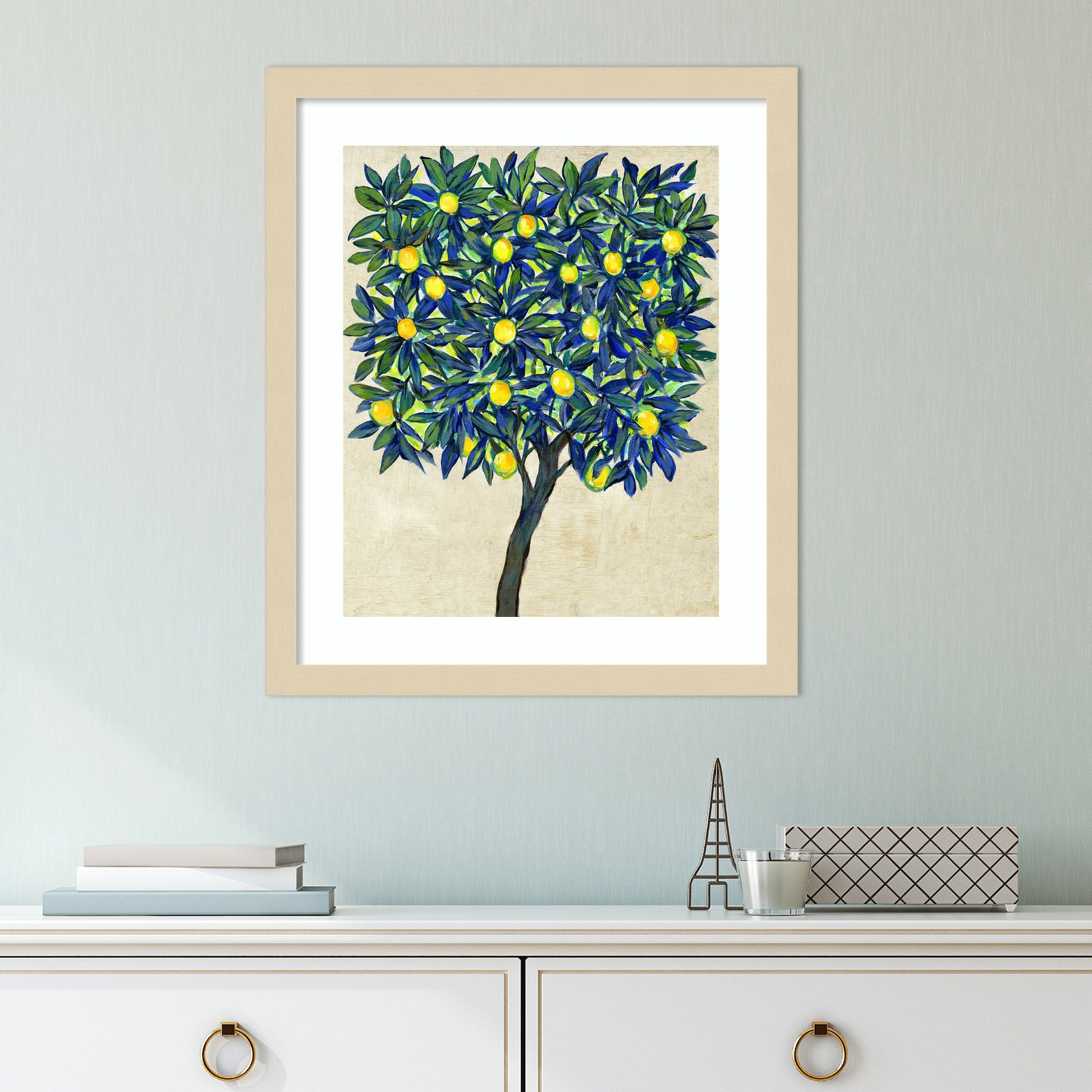 Lemon Tree Composition II by Tim Otoole, Brown, 18.25" H x 15.38" W x 0.88" D